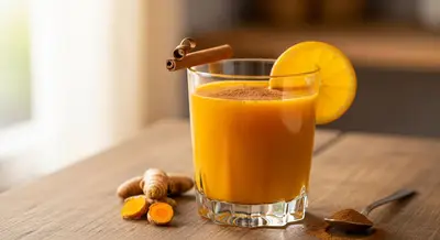 Suco de Laranja com Cúrcuma e Canela