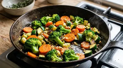Legumes Salteados com Alho Congelado